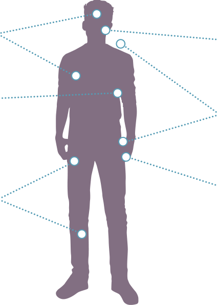 PN comorbidities throughout the body